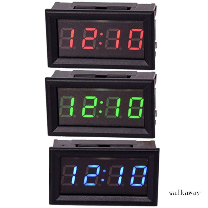 Wal Relógio Digital Eletrônico LED Display 24 Horas Sistema DC4 5-30V Encaixe À Prova De Poeira Para Motocicleta Auto f
