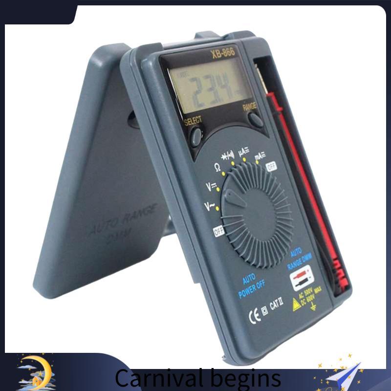 [eileenj3] XB866 Mini Multímetro Digital Auto Display LCD Voltímetro Para Eletricistas Testador Medição Precisa Em Proje