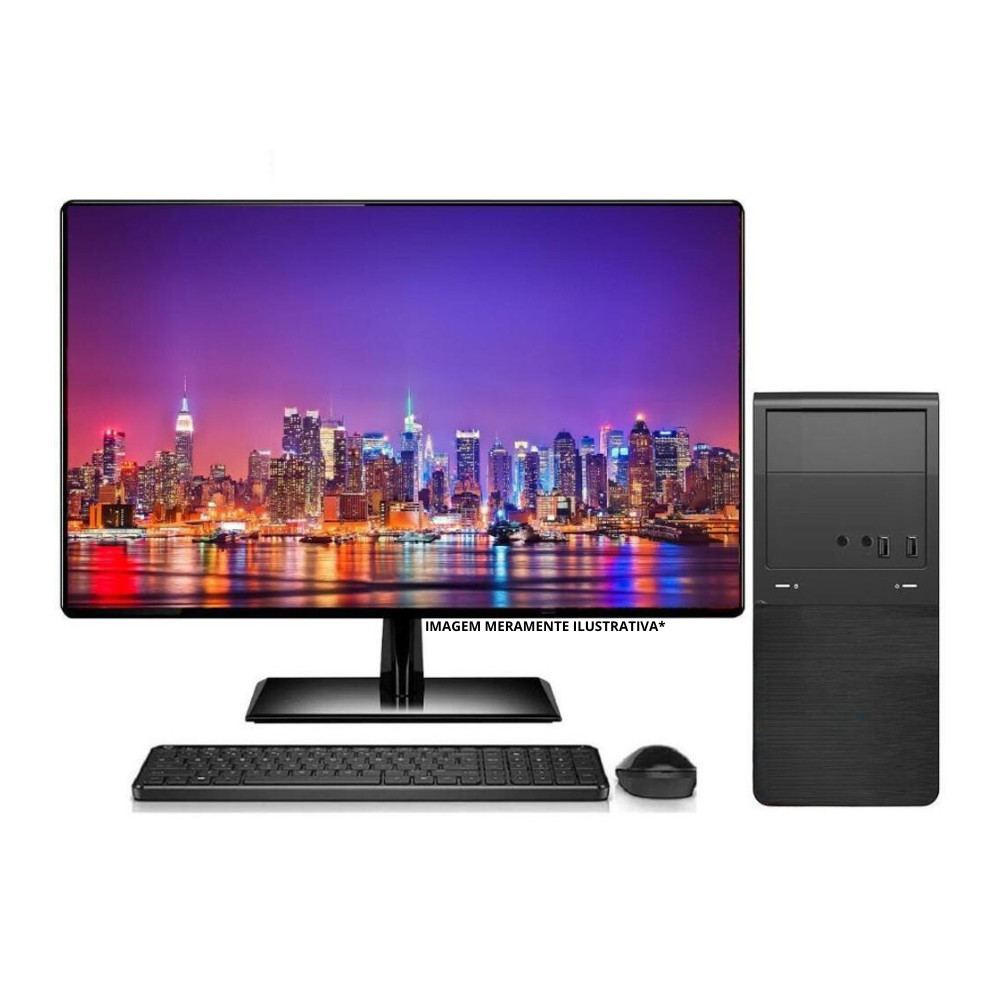 PC Gamer Completo Intel Core i5 8GB SSD 256GB Kit Gamer Com Headset Monitor 19,5