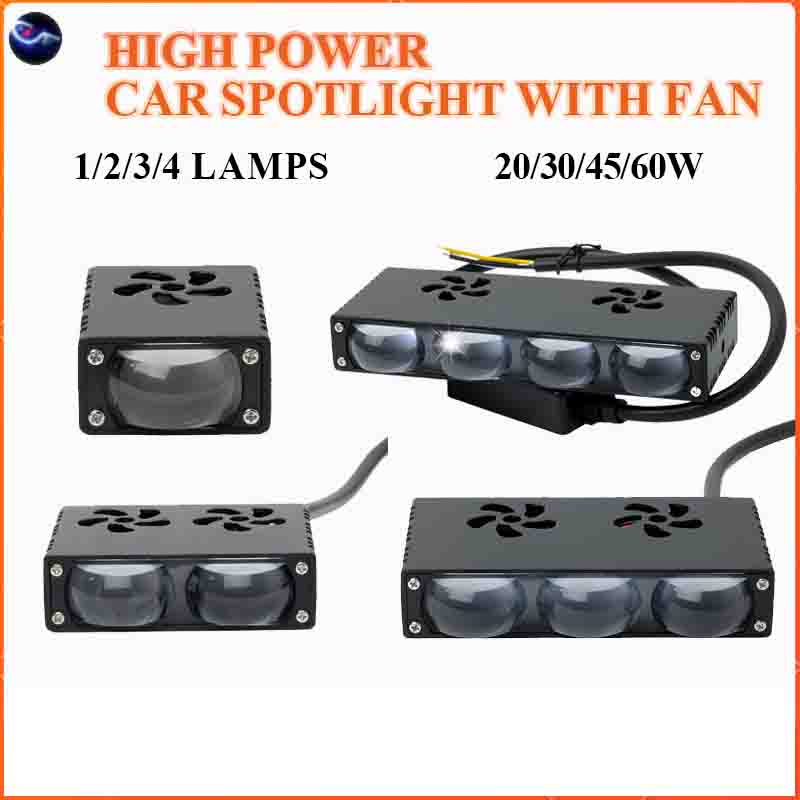 Holofote de Lente de LED para Carro Alta Luminosidade Modificação Farol Externo para Motocicleta Farol Off Road 12V 24V