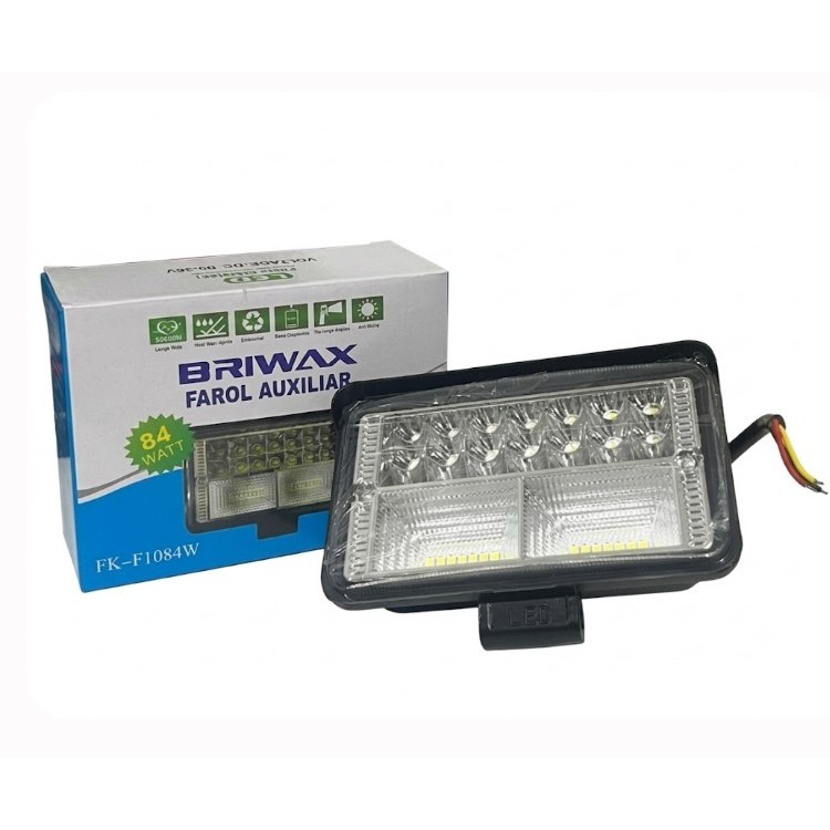 Farol de Milha 84w Briwax  Trator/Caminhão/Colheitadeira/Off-Road - FK-F1084W.