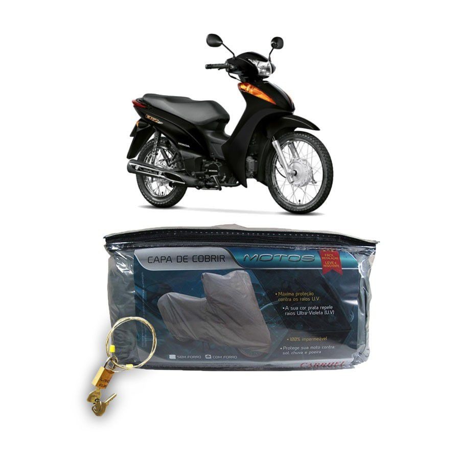 Capa com cadeado para cobrir HONDA 100 Biz/100 Biz KS P(204)