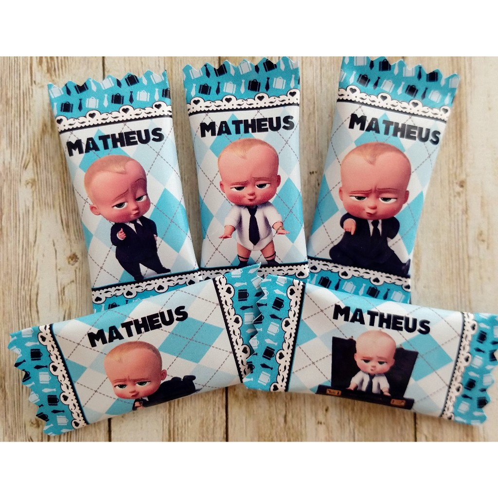 50 Balas personalizada para festa infantil Lembrancinha Poderoso Chefinho