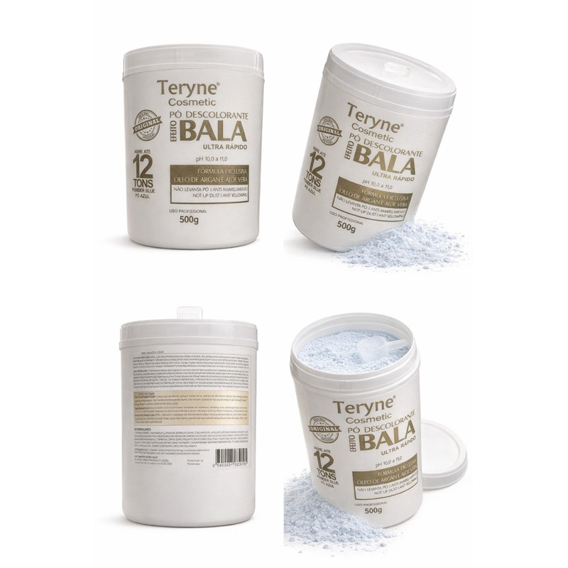 Po bala original 12 tons teryne pó azul ação super  rápida