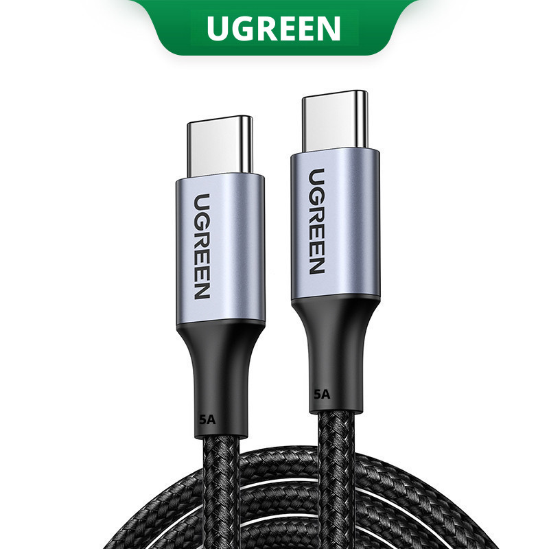 Green Link 100W USB C para C Cabo de dados PD Cabo de carregamento rápido adequado para celular Notebook Tablet PC Cabo