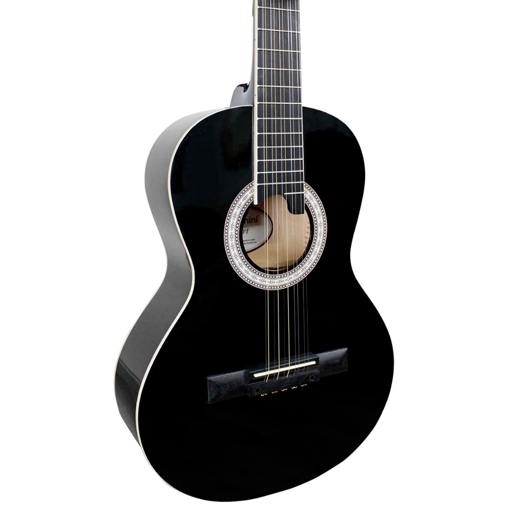 Viola Caipira Giannini Acústica Preta Clássica Brilhante VS-14