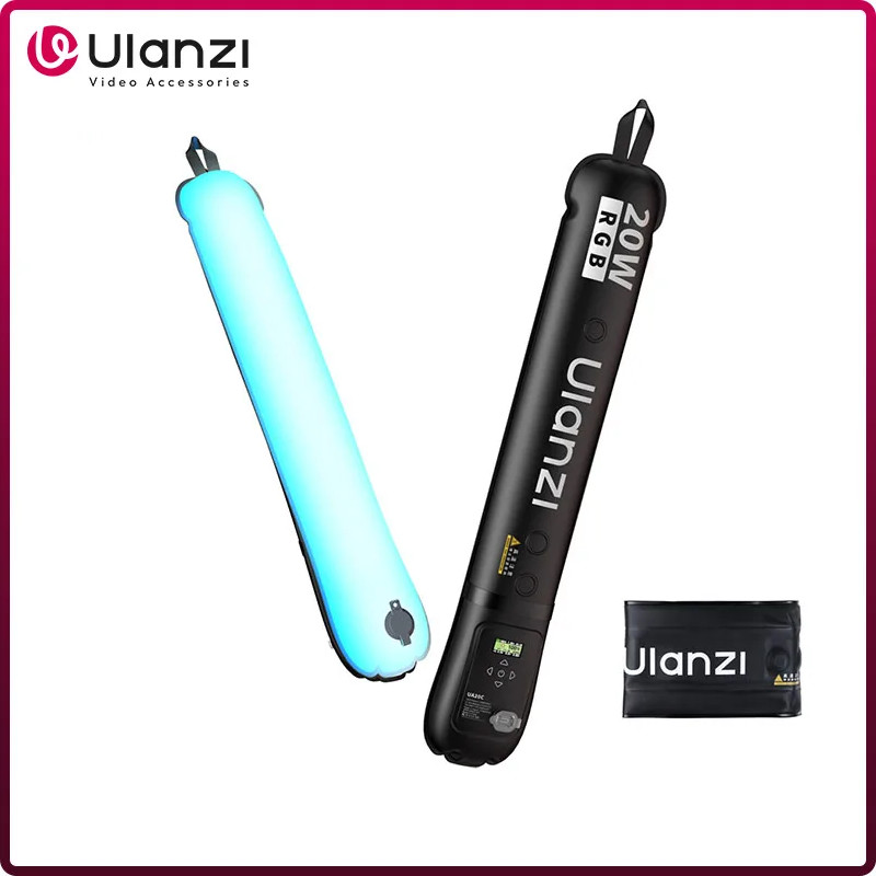 Ulanzi UA20C 20W RGB Tubo De Ar Magnético Luz 1800-10000K Full Portátil Para Fotografia De Transmissão