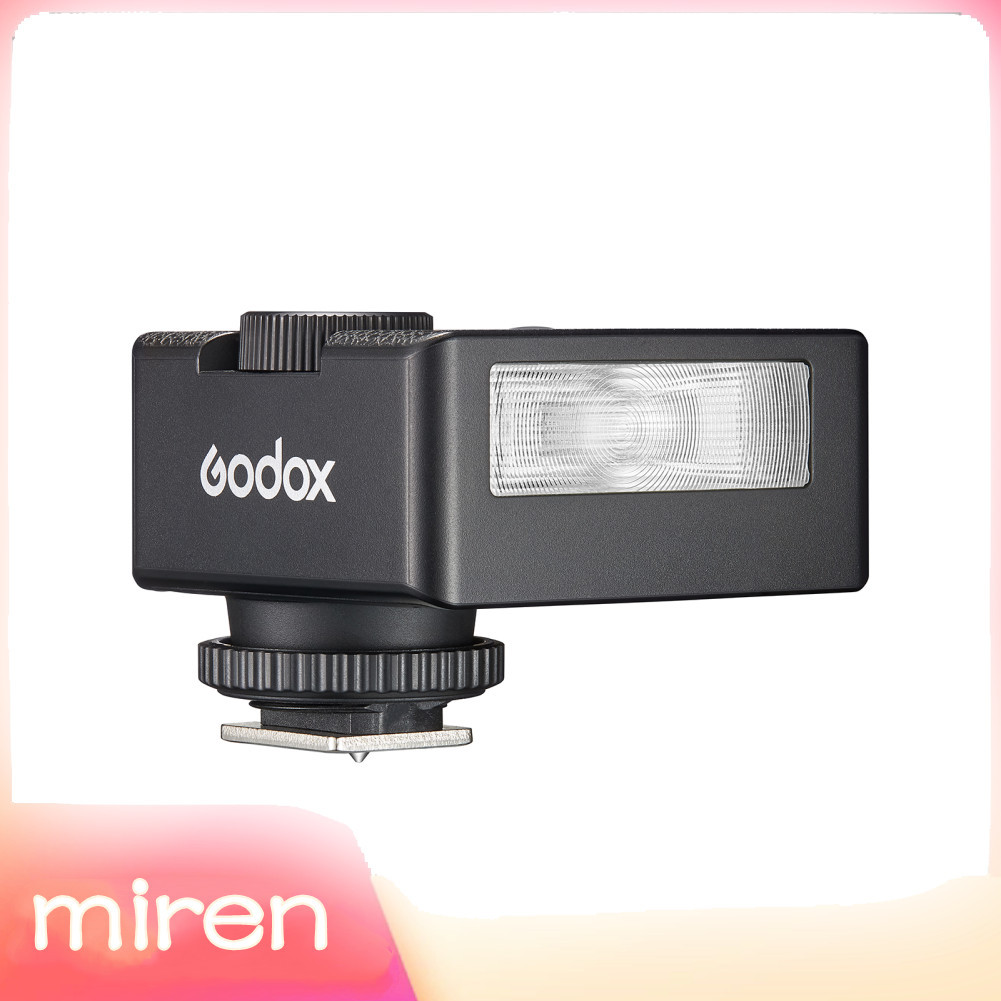 Miren.br Godox iM30 Mini Speedlite GN15 Flash de câmera 7 níveis de potência 1/64 a Full 78g Sapata leve de contato