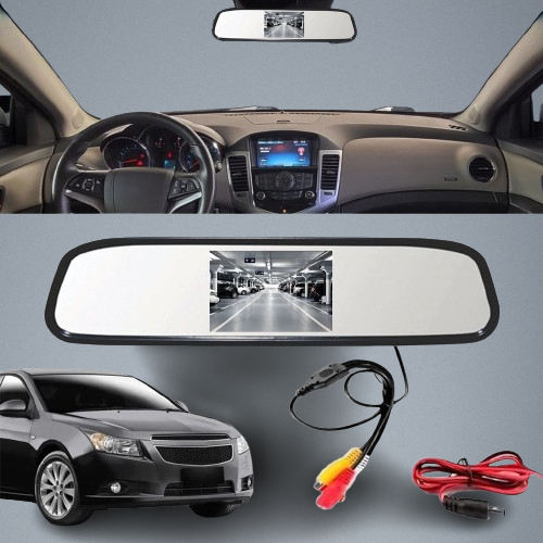 Espelho Retrovisor Monitor Tela 4.3 Lcd 1080p