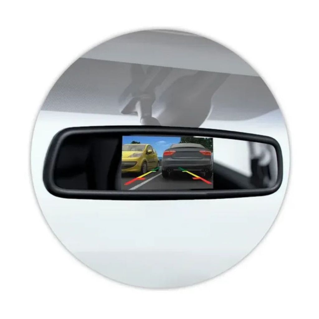 Espelho Retrovisor Monitor Tela 4.3 Lcd 1080p