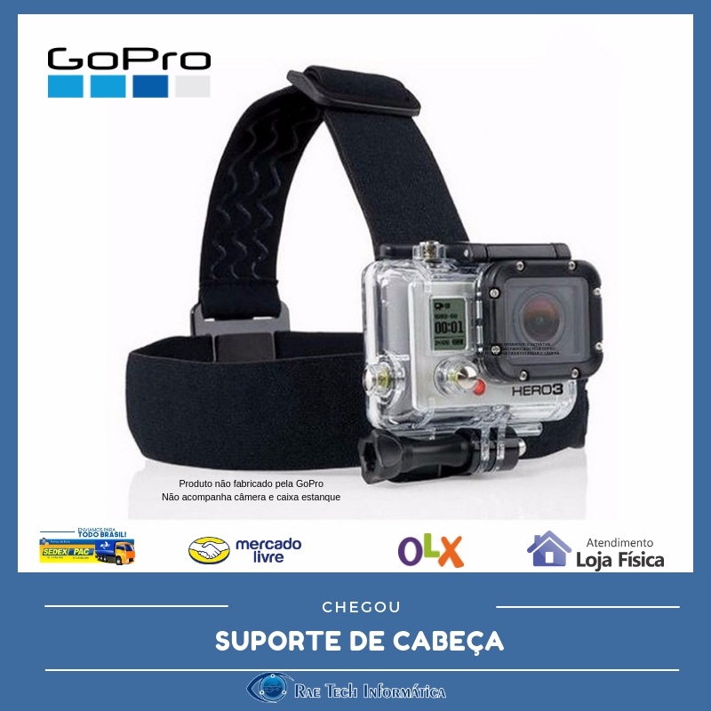 Suporte de cabe;a para GoPro