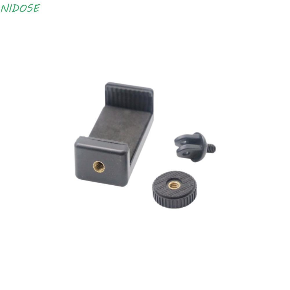 Adaptador De Montagem De Tripé De Telefone NIDOSE 4pcs , Cabe Em Dispositivos De 6-9 Cm , Clipe Flexível , Suporte Para