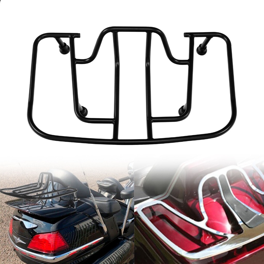 Rack Traseiro Cromado Para Bagagem , Modificado Honda Gold Wing GL1800 2001-2017 , Acessórios Transporte De Carga De Mot