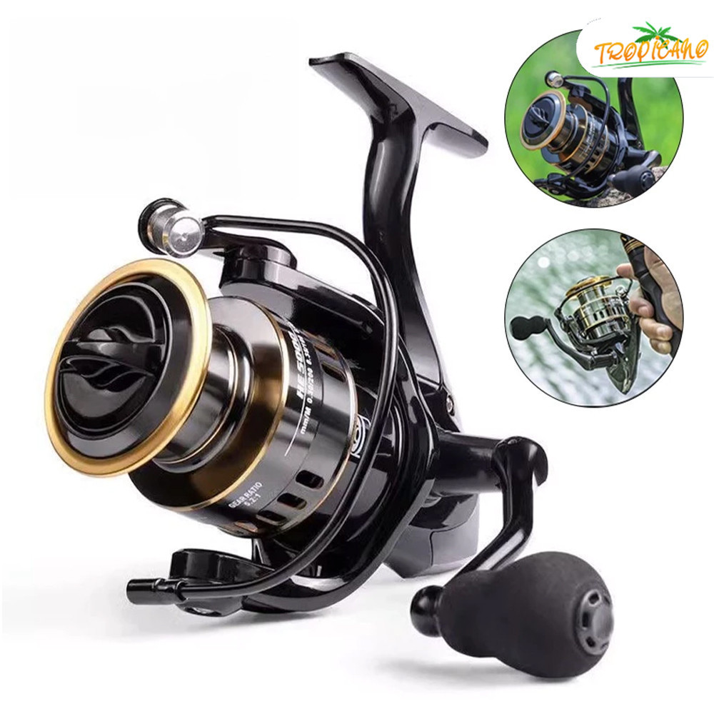 Carretilha Moinho HE 1000-7000 EVA com Carretel Metálico 10kg Carga Máxima Água Salva Oceano