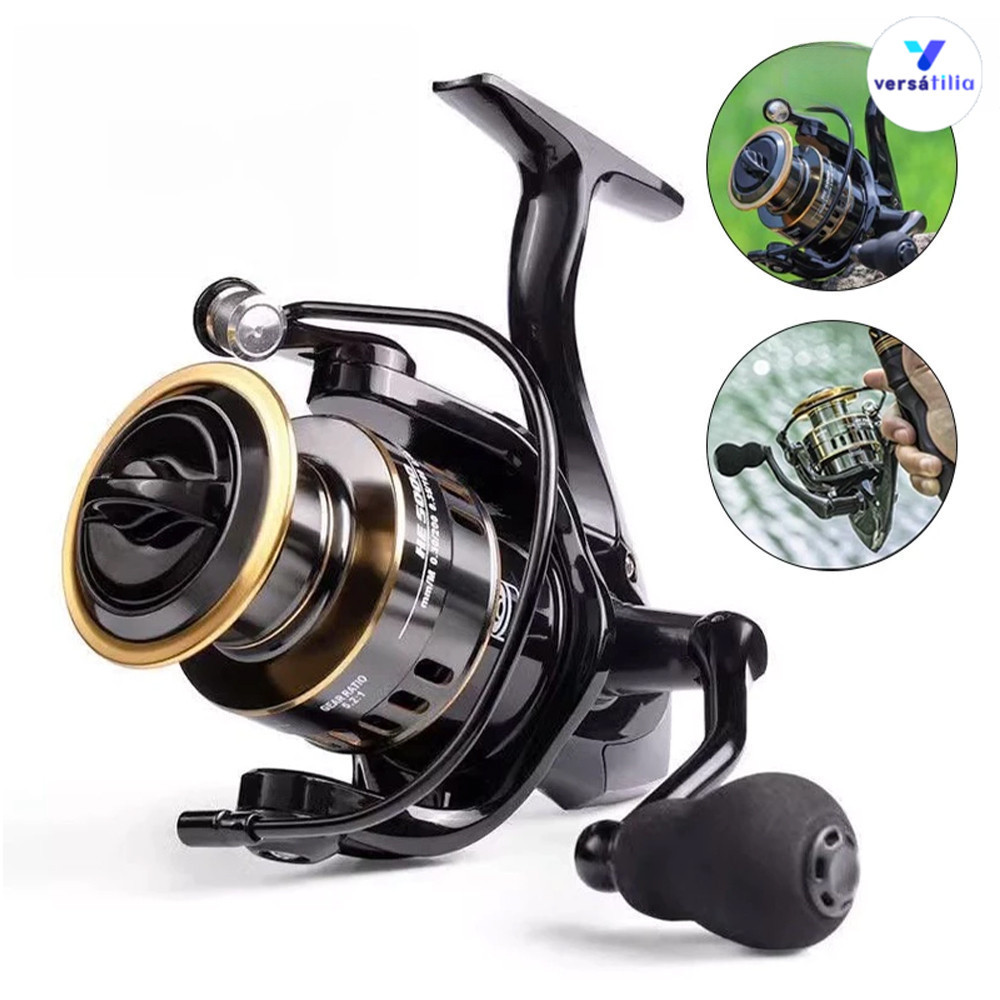 Carretilha Moinho HE 1000-7000 EVA com Carretel Metálico 10kg Carga Máxima Água Salva Oceano