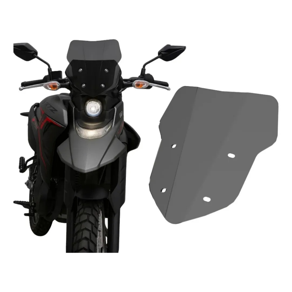 Mini bolha fume lander 250 2025 2026 2027 connected parabrisa frontal carenagem