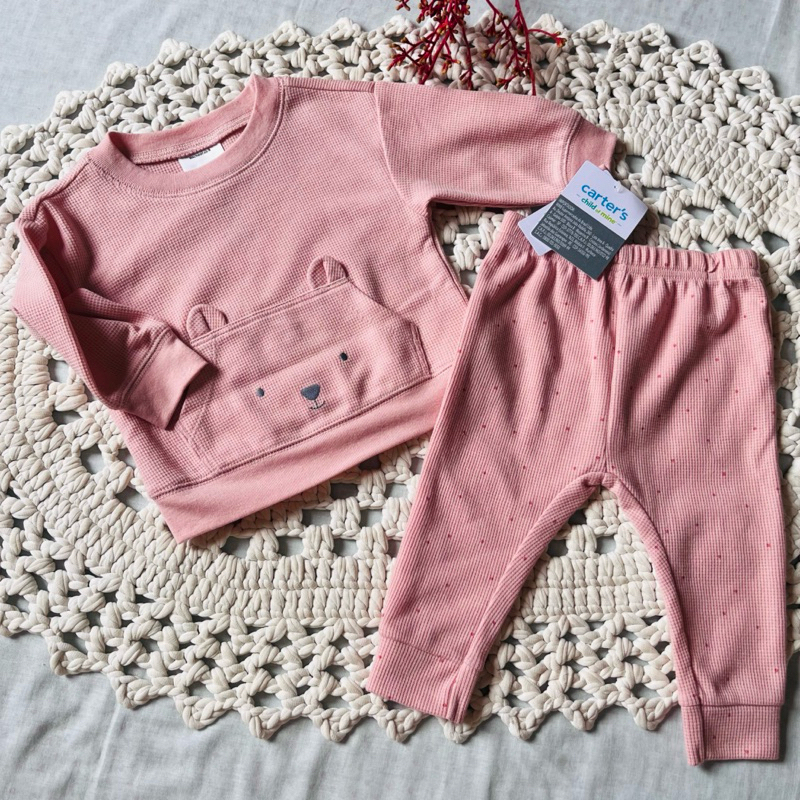 Conjunto meia estaçao ursinho menina e menino Carter’s (Child of mine)