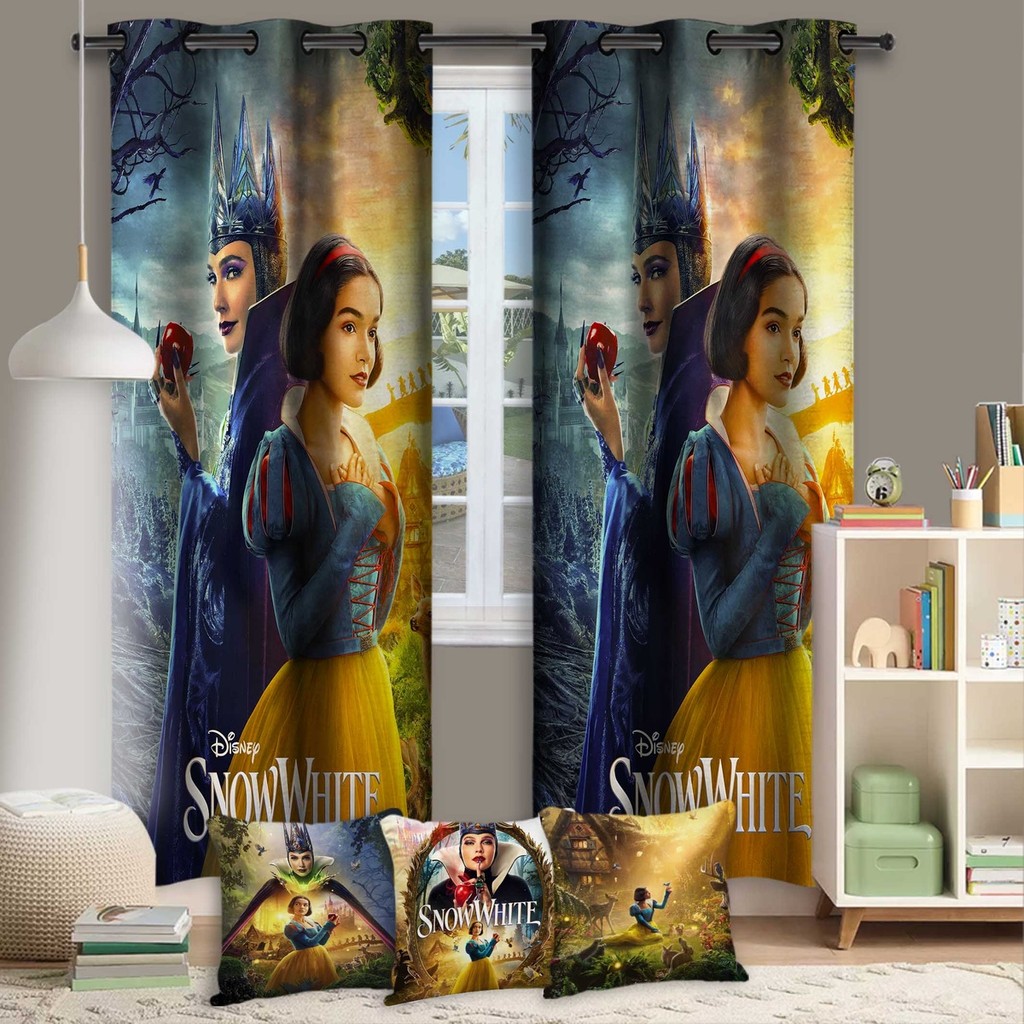 Decoração Conto Infantil Para Quarto Cortina ou/ e Cobre Leito Kit Princesa Mais Bela Do Que Eu