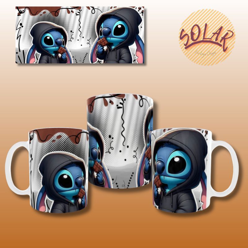 Caneca Personalizada Pascoa - Stitch Diversos Modelos - Chocolates