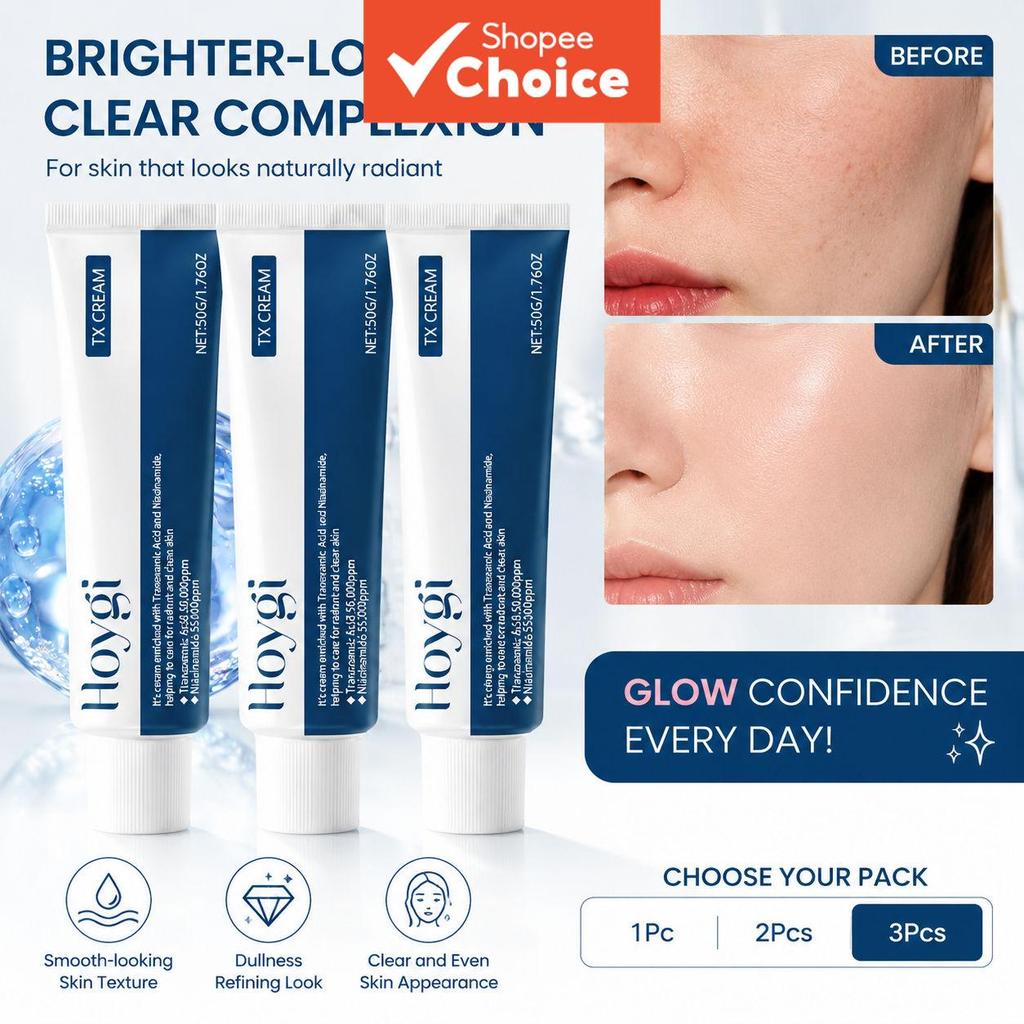 Creme de Niacinamida e Ácido Tranexâmico, Hidratante Uniformizador de Tom, Clareador e Revitalizador da Pele, 50g