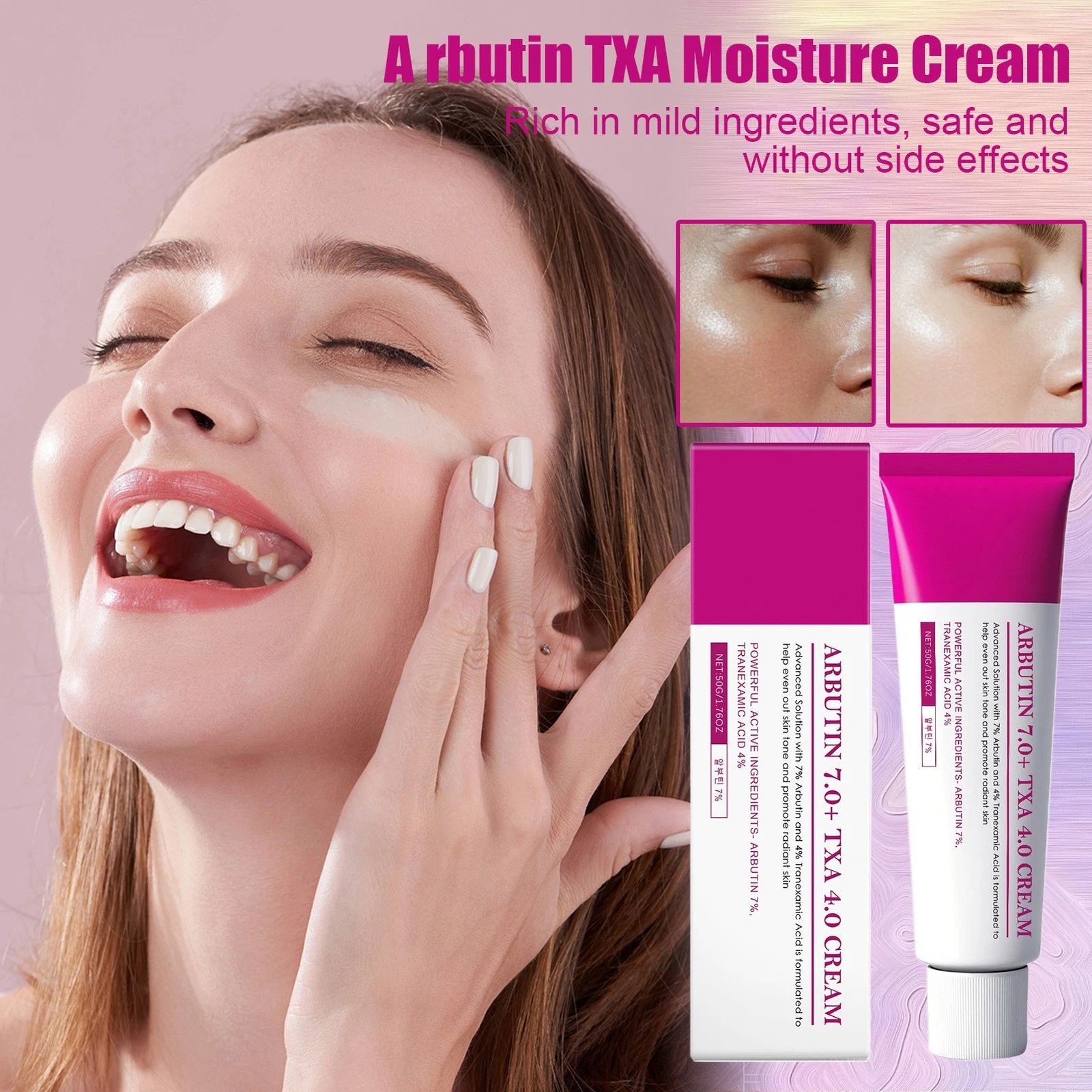 Creme Facial Glutatião + Niacinamida 50g – Fórmula Clareadora para Pele Uniforme e Radiante | Cuidado com a Pele,