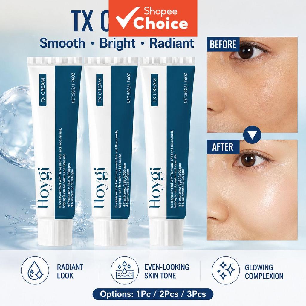 Creme Niacinamida e Ácido Tranexâmico: Hidratante Uniformizador e Clareador para Pele Radiante - 50g, Versão Atualizada