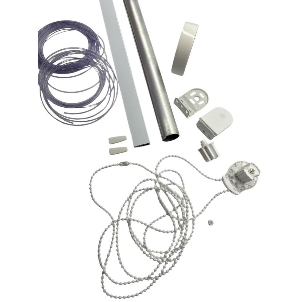 1 Kit Com Tubo, Base E Peças Persiana Rolo 0,65 Metro
