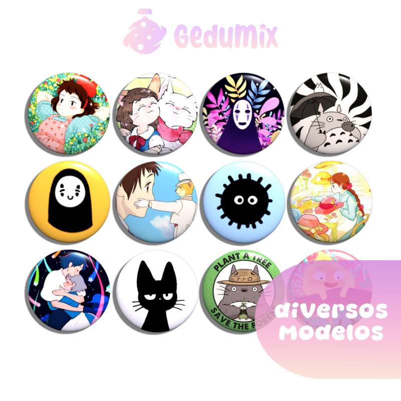 KITs Bottons Broches Studio Ghibli Black Cat KIKI 1.0