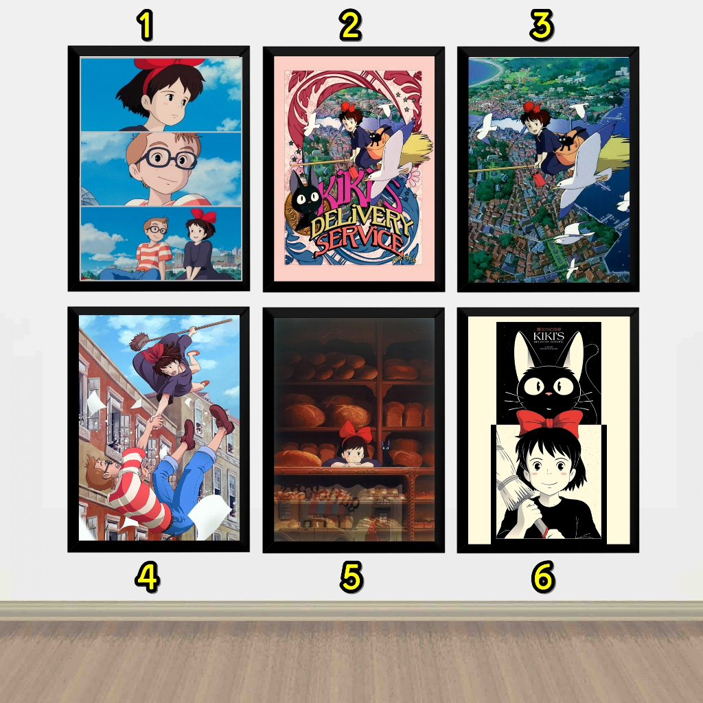 Quadro Decorativo O Serviço De Entregas Da Kiki Studio Ghibli