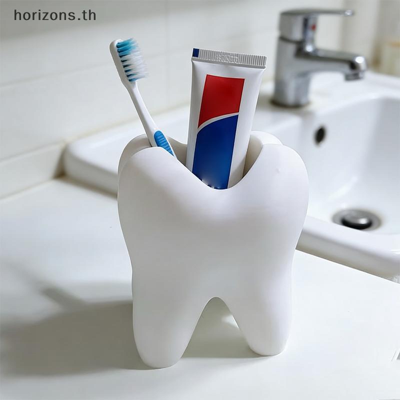 [B & H] Suporte De Escova De Dentes Em Formato De Dente , Organizador , Porta-Canetas , Plástico , Armazenamento De Pinc