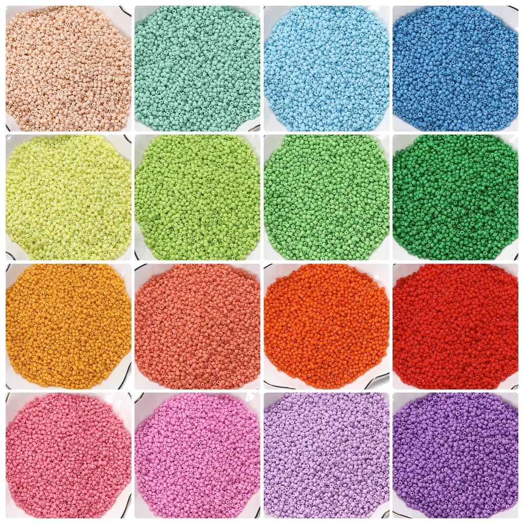 St.kunkka 1.000pcs 2mm Contas de Arroz de Vidro Pintadas Acessórios de Moda para Pulseira diy Bracelet Necklace