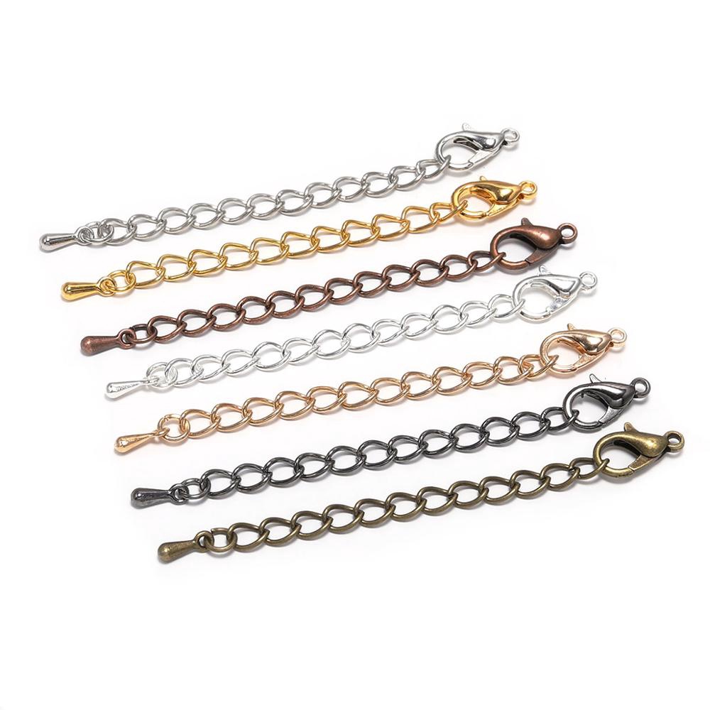 St.kunkka 20 peças Corrente Extensora colar/Pulseira50-70mm Extensor Pulseira Correntes Para Fazer Jóias Suprimentos