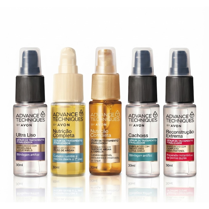 Advanced Techniques By Avon 30ml Blindagem Antifrizz | Cabelos Nutridos | Restaurador | Reparador Pontas Duplas