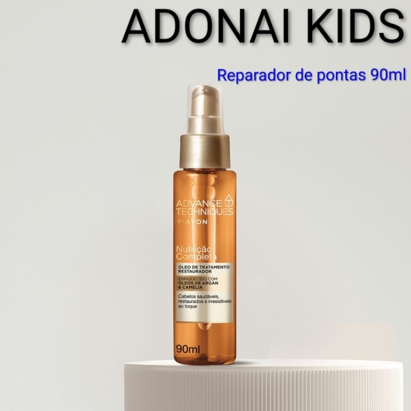 Avon Reparador de Pontas 90ml Óleo Restaurador Advance Techniques Argan + Camélia Antifrizz