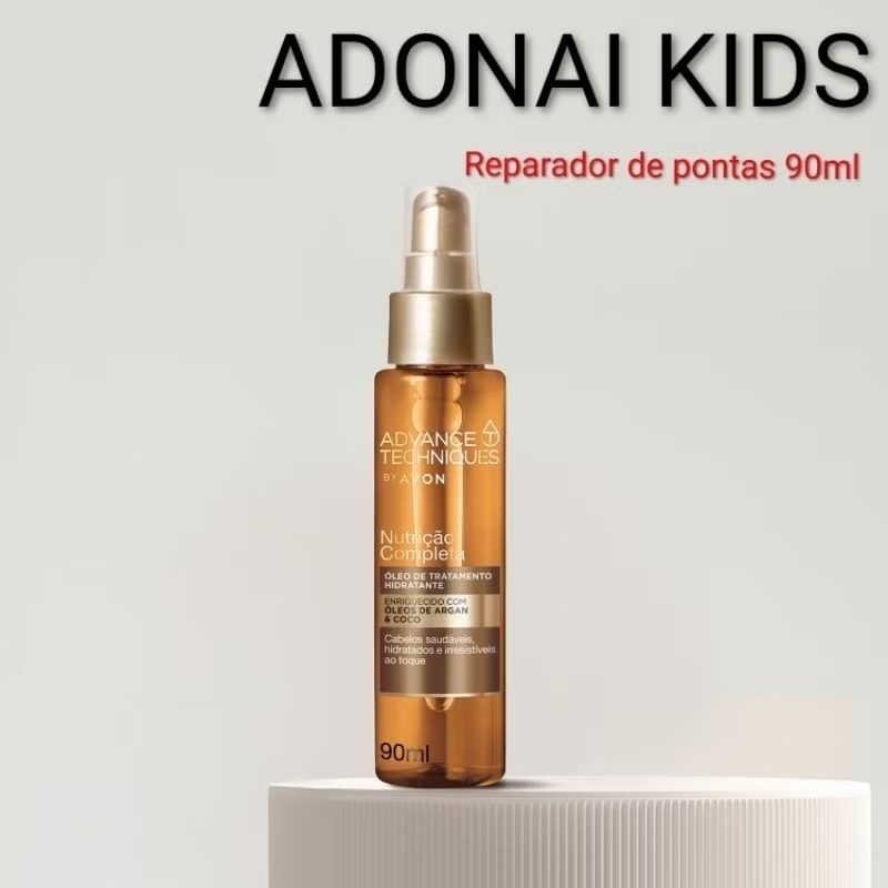Avon Reparador de Pontas 90ml Óleo Restaurador Advance Techniques Argan + Coco Antifrizz