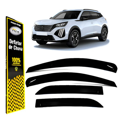 Jogo Defletor Calha De Chuva Peugeot 2008 2024 A 2025 4 Port