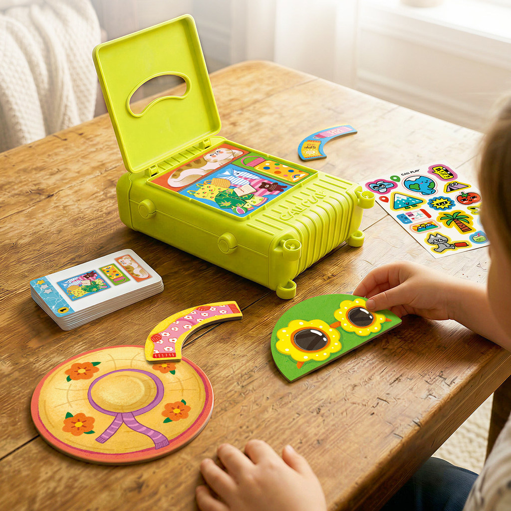 Keda Duck Bagagem Desafio Jogo Educacional de Armazenamento de Mesa para Crianças Criança Treinamento de Pensamento Port
