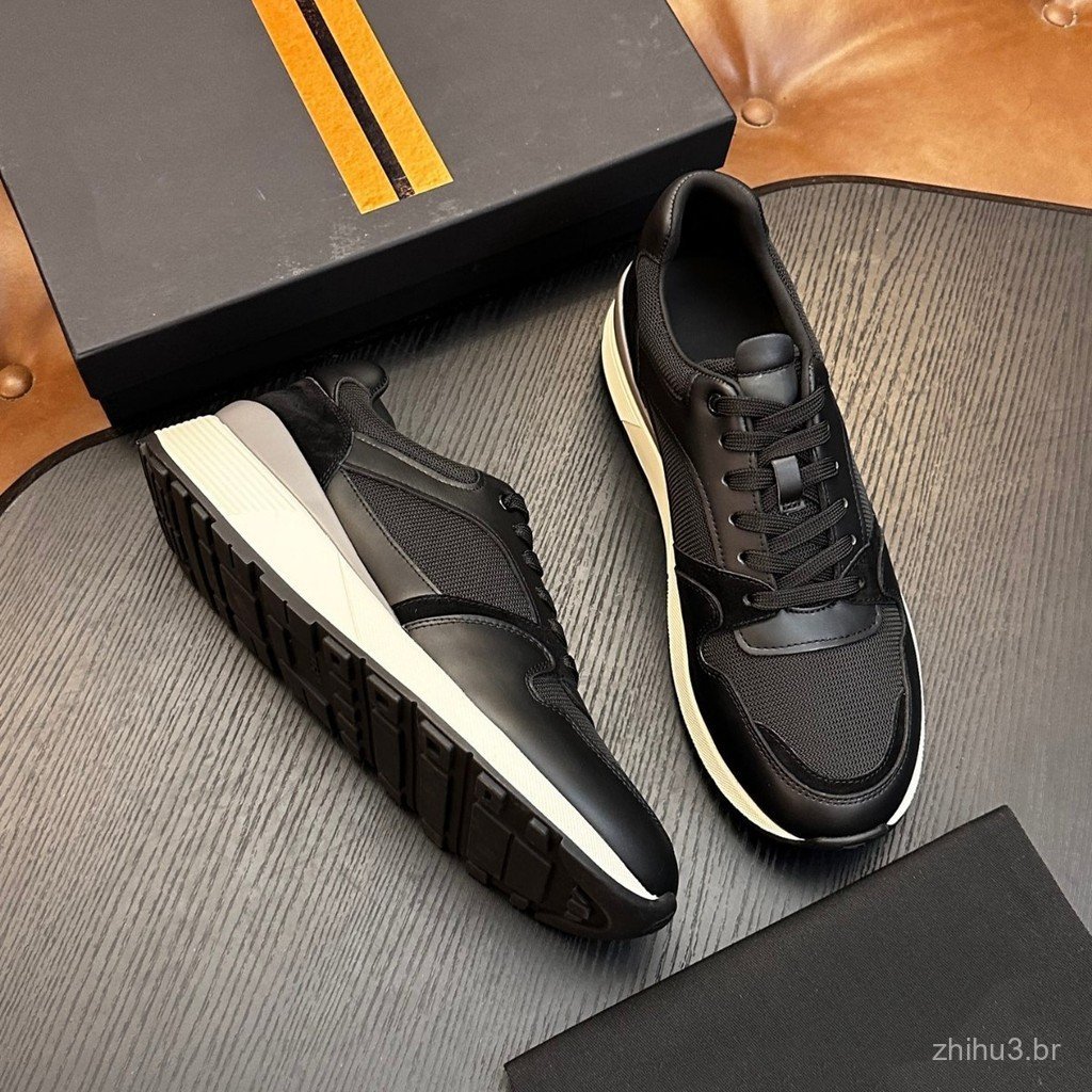 9UFA Men's mesh patchwork casual sneakers, retro thick-soled running shoes, breathable low-top shoes for everyday wear