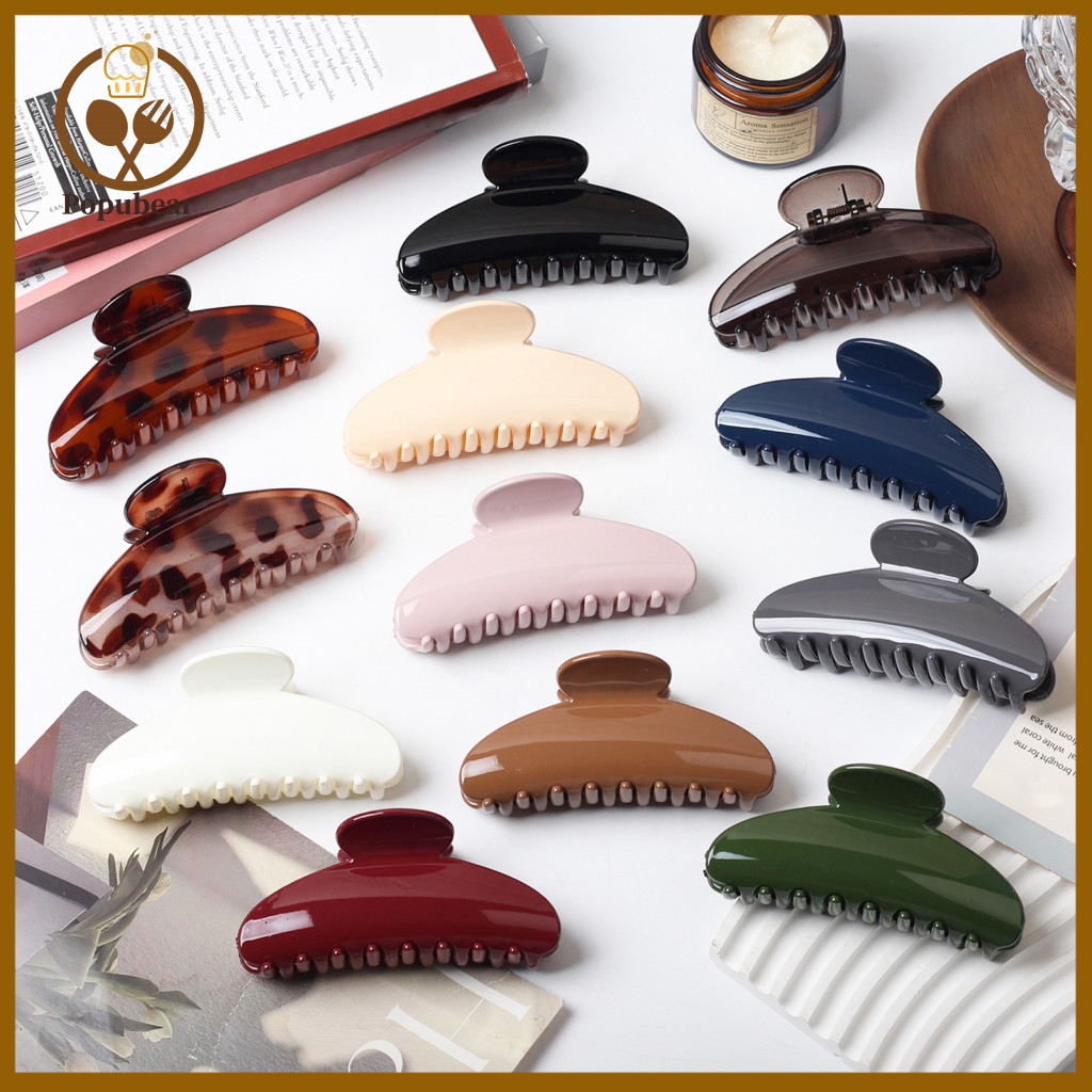 Back Head Hair Claw Cartoon Clip Leopard – Strong Grip for Women Stylish Accessory for Use Parties Outings and Shower
