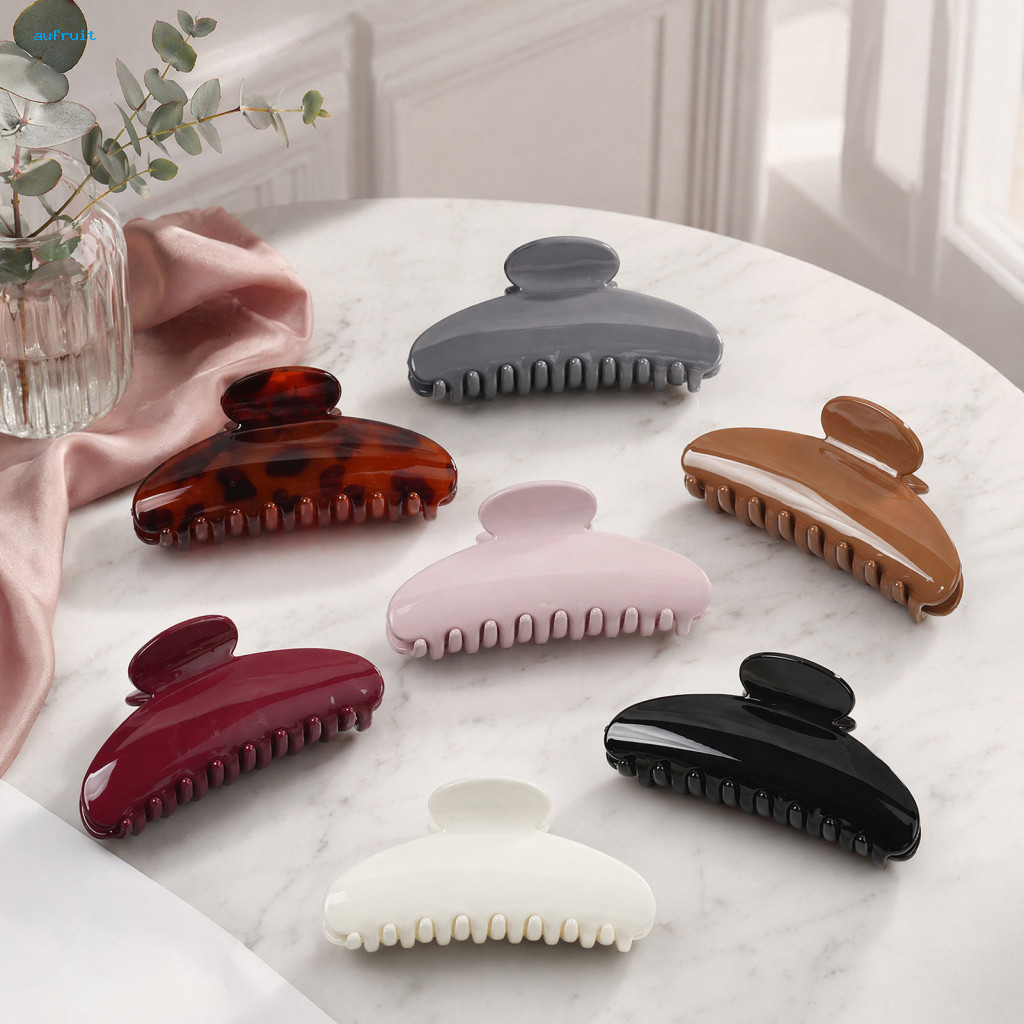 Plastic Hair Claw Women Leopard Clip – Strong Grip for Perfect for Use Parties Outings and Shower Stylish Durable