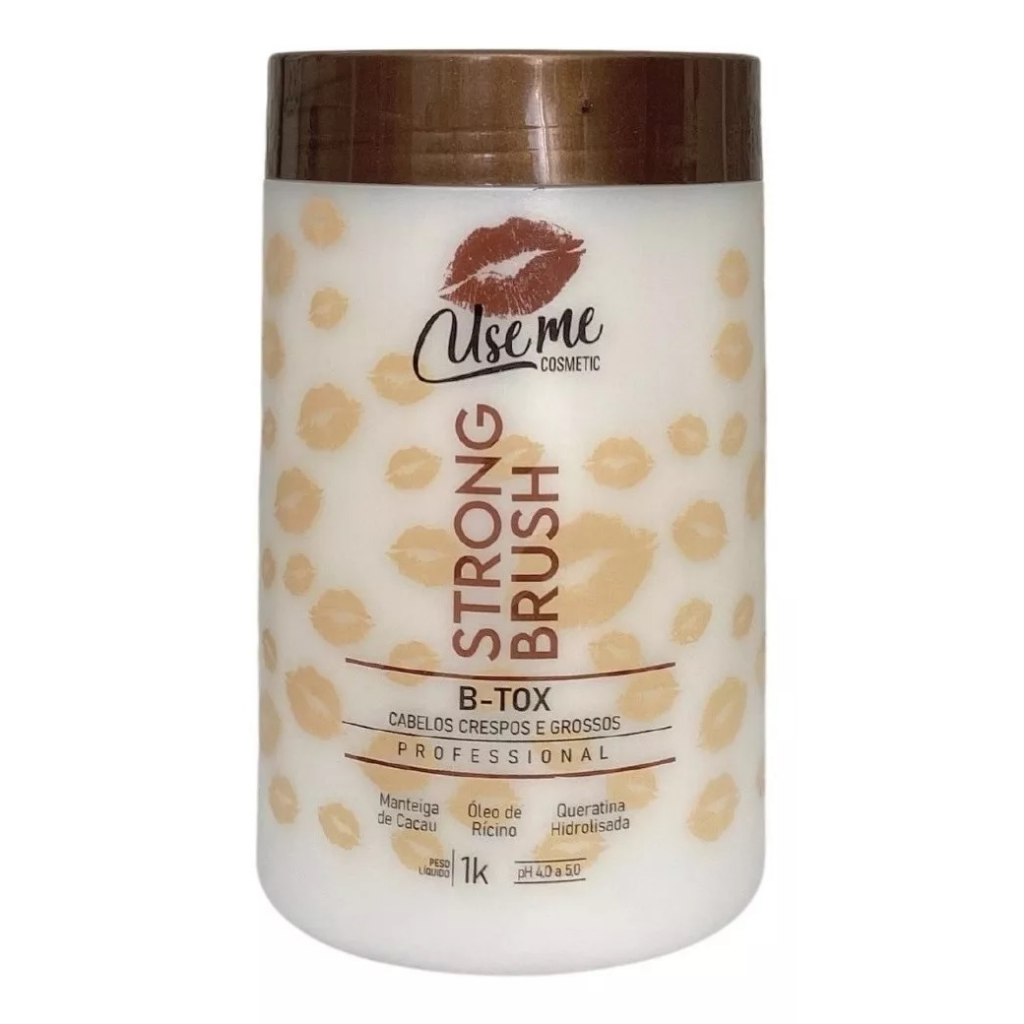 B-tox selante Strong Brush Use Me Para Cabelos Grossos E Crespos 1kg