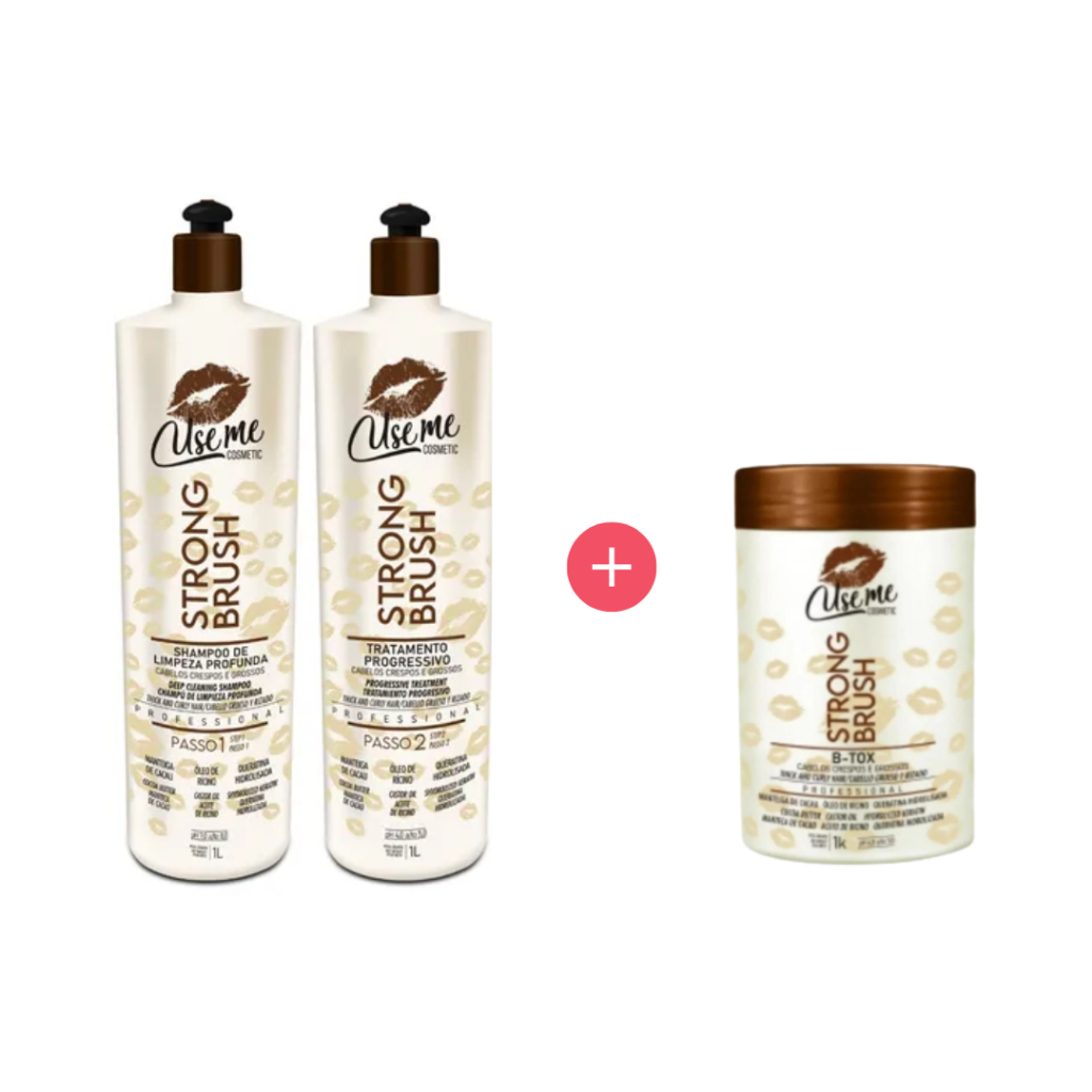 Kit Capilar + Mask Strong Brush Use Me 1lt