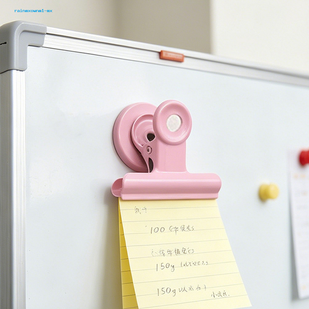 2 Pcs Strong Magnetic Binder Clips 38mm Heavy-duty Metal Fridge Magnets for Refrigerator Whiteboard Office Home Use –
