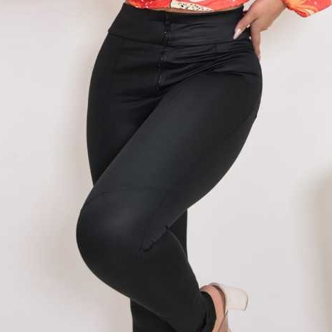 calça feminina elegante confortável tecido cirre premium cintura alta com siper
