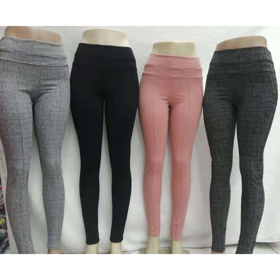 Calça malha jacquard social reta na perna skinny cintura alta encapado próprio tecido moda feminina