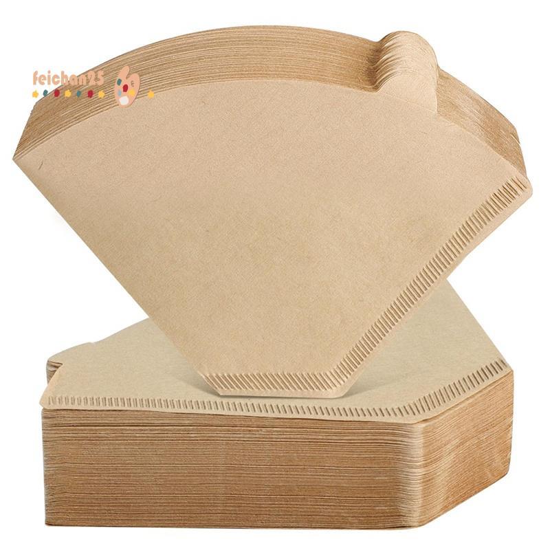 [Fast F] Filtros De Café Em Cone De Papel Natural Descartáveis 200 Contagens 8-12 Xícaras Não Branqueadas