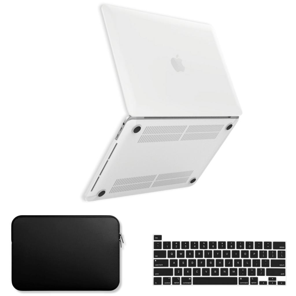 Capa P/ MacBook Pro 13 Touch Bar M1 M2 A2338 Kit +Bag +Protetor Teclado 2019/2023 Transparente Fosco
