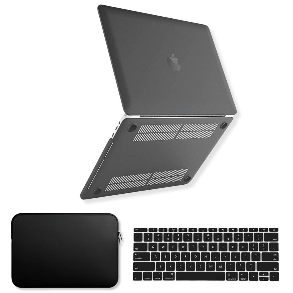 Kit Capa Skin Case Para Macbook Pro 13 Polegadas Touch Bar + Bag + Película Teclado Mod A1706 A2159