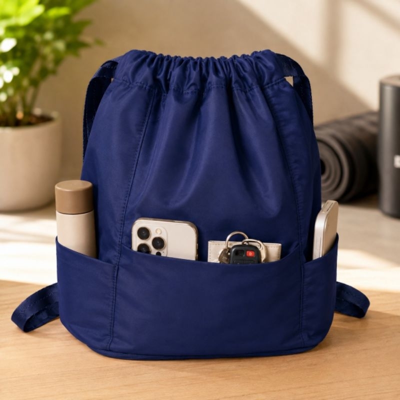 Mochila Saco Sacochila Cordão Impermeável Academia Treino Esporte Trabalho  Viagem Bolsa Feminina Masculina Unissex