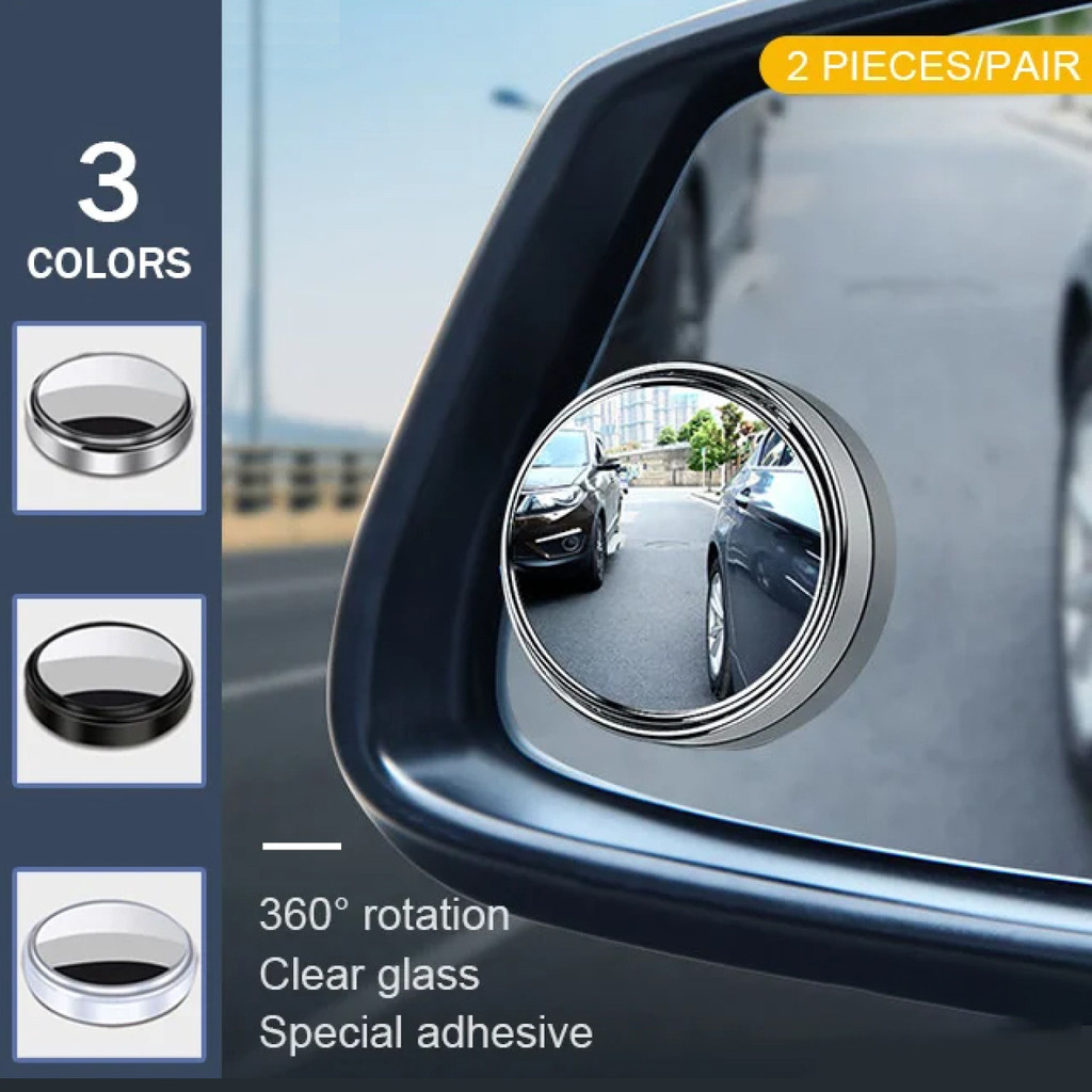 【Rotação de 360°】✨ High Definition Rainproof ✨ Espelho Pequeno Redondo/Espelho de Ponto Cego para Carro/Ampliador de Vis